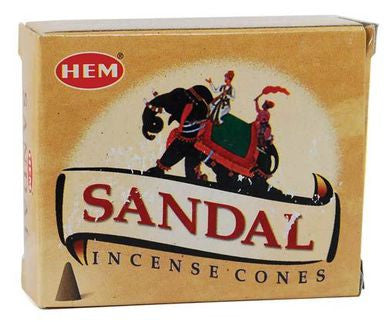 HEM Sandal Incense Cones - Box of 10